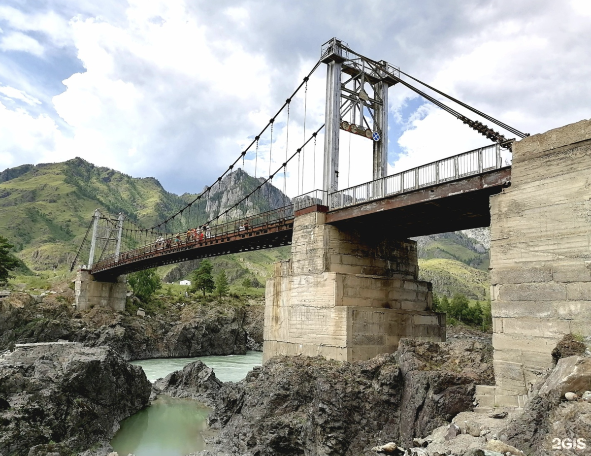Ороктойский мост. Горный Алтай.
