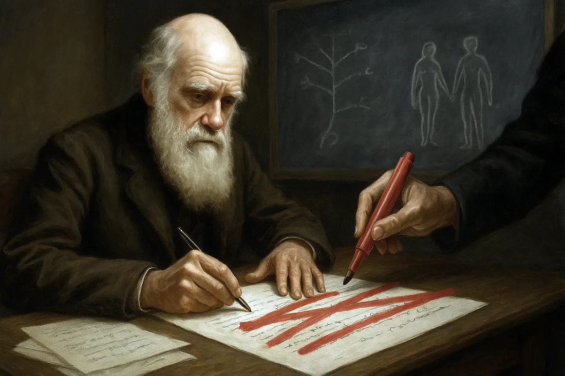 «Наследие Чарльза Дарвина подвергается тихой атаке — история переписывается ложным мазком за раз.