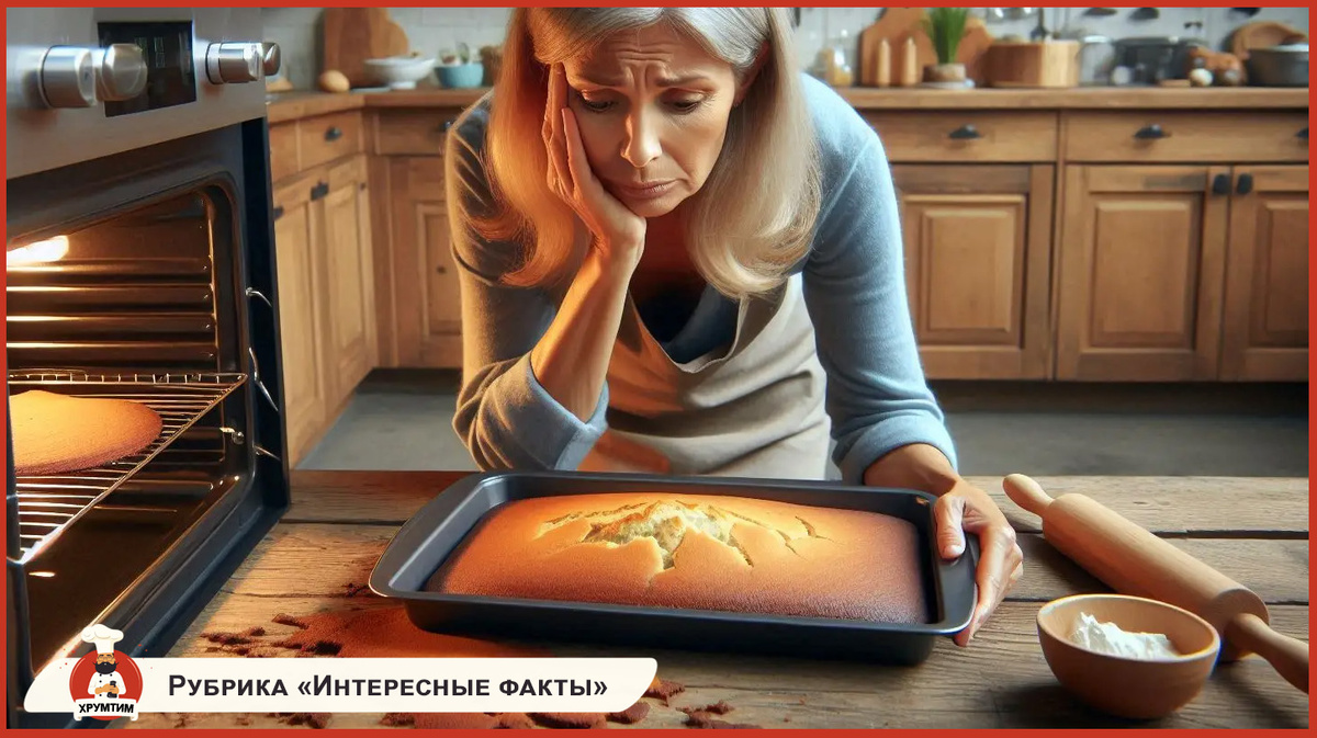 Почему домашняя выпечка опадает