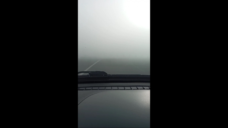    Автомобилисты под Кондопогой ездят вслепую из-за дыма со свалкиСкриншот видеозаписи в группе "Подслушано в Кондопоге"