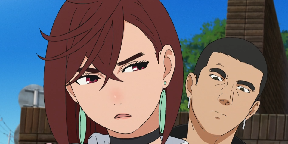 Кадр из аниме. Момо Аясэ расстаётся со своим первым парнем