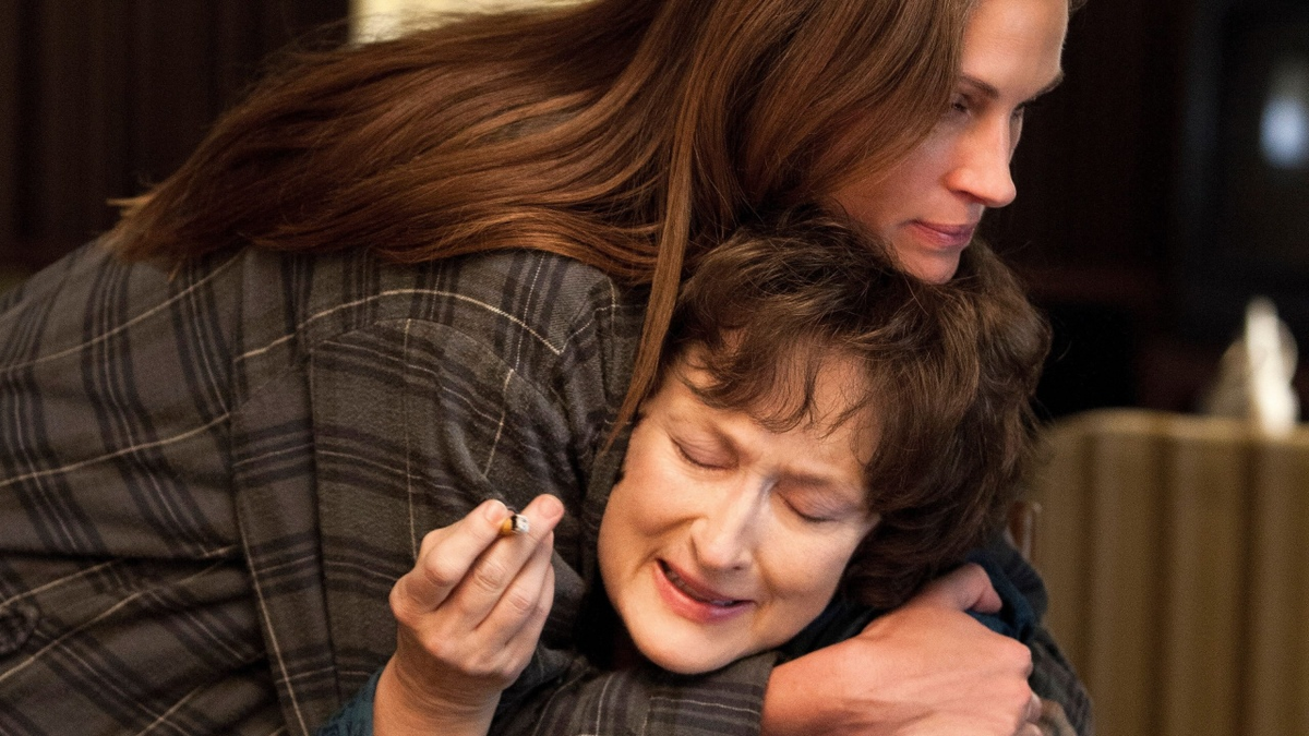 Кадр из фильма «August: Osage County». Режиссер: Джон Уэллс. Производство: Battle Mountain Films, Jean Doumanian Productions, Smoke House, The Weinstein Company LLC, Yucaipa Films. Прокат: Премиум Фильм, ArtHouse Traffic, Weinstein Company