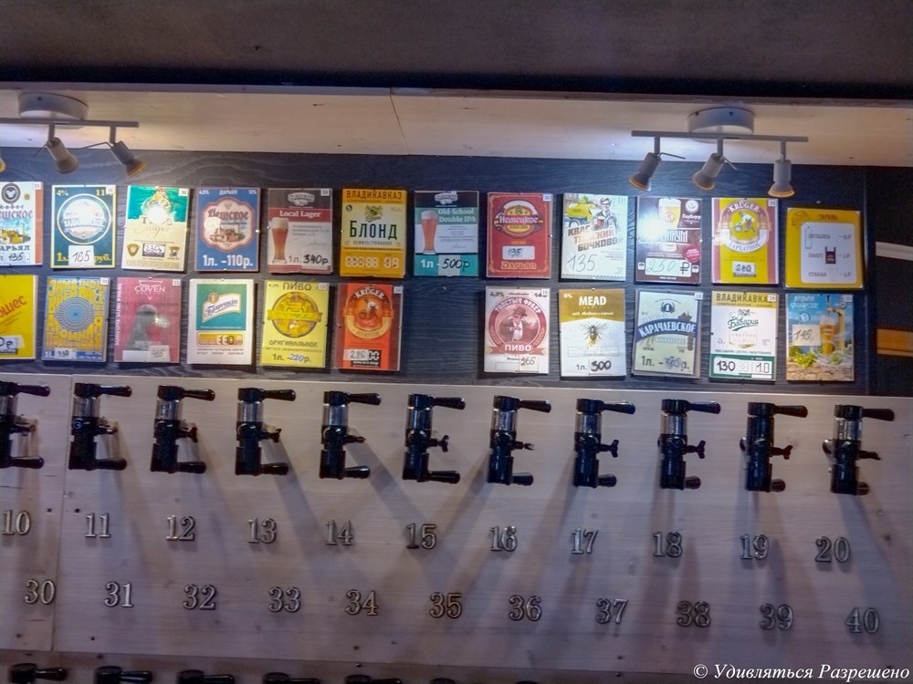 Цены и краники