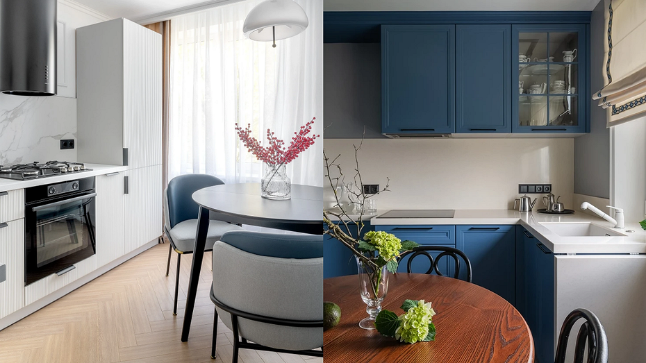 Слева проект Алины Валиуллиной. Справа проект Ольги Паниной