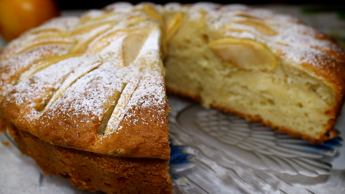 🍏 Шарлотка творожная с яблоками 