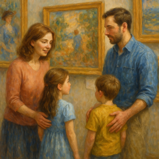 Совместное посещение музеев и выставок: как сделать искусство ближе детям 