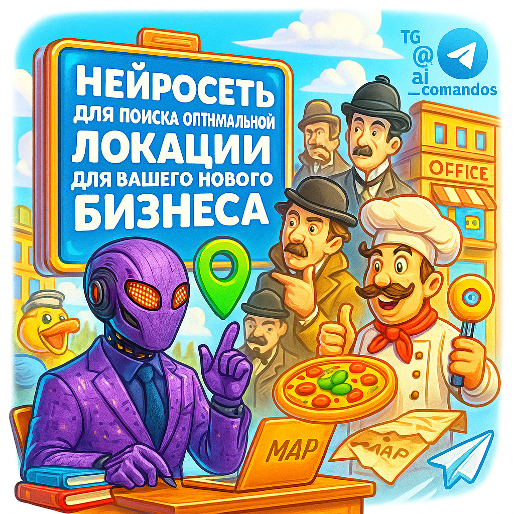    Как Нейросеть За 1 Час Найдёт Идеальную Локацию Для Бизнеса: +30% Прибыли Гарантировано Даже Новичку Дмитрий Попов | Comandos.ai