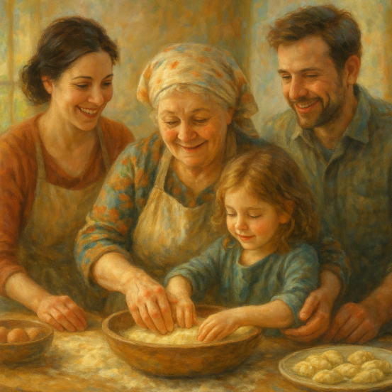 Передача кулинарных рецептов через поколения