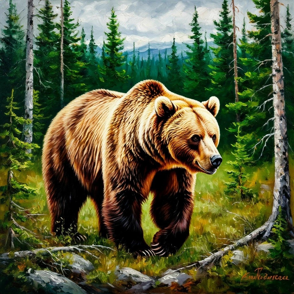 Медведь — существо не агрессивное, если его не трогать.