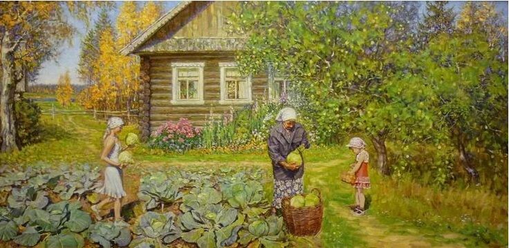 Петренко Борис Николаевич (Род. 1956). Бабье лето. 2014 год. Холст, масло. 