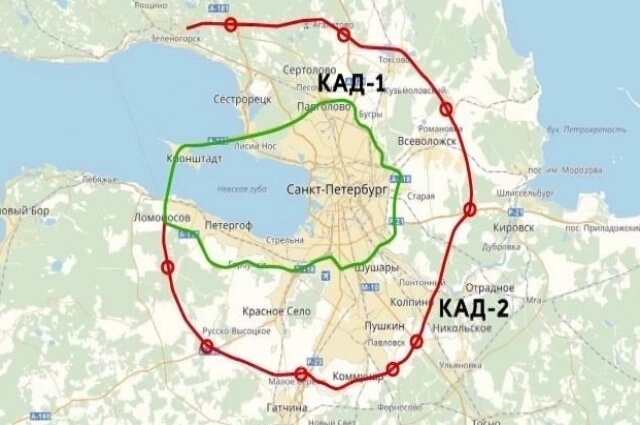    В будущем КАД‑2 может включить десятки инженерных сооружений: 12 развязок, более 30 путепроводов, мост через Неву длиной около 800 метров, логистические хабы вдоль трассы, крупные развязки. Фото: spb.aif.ru