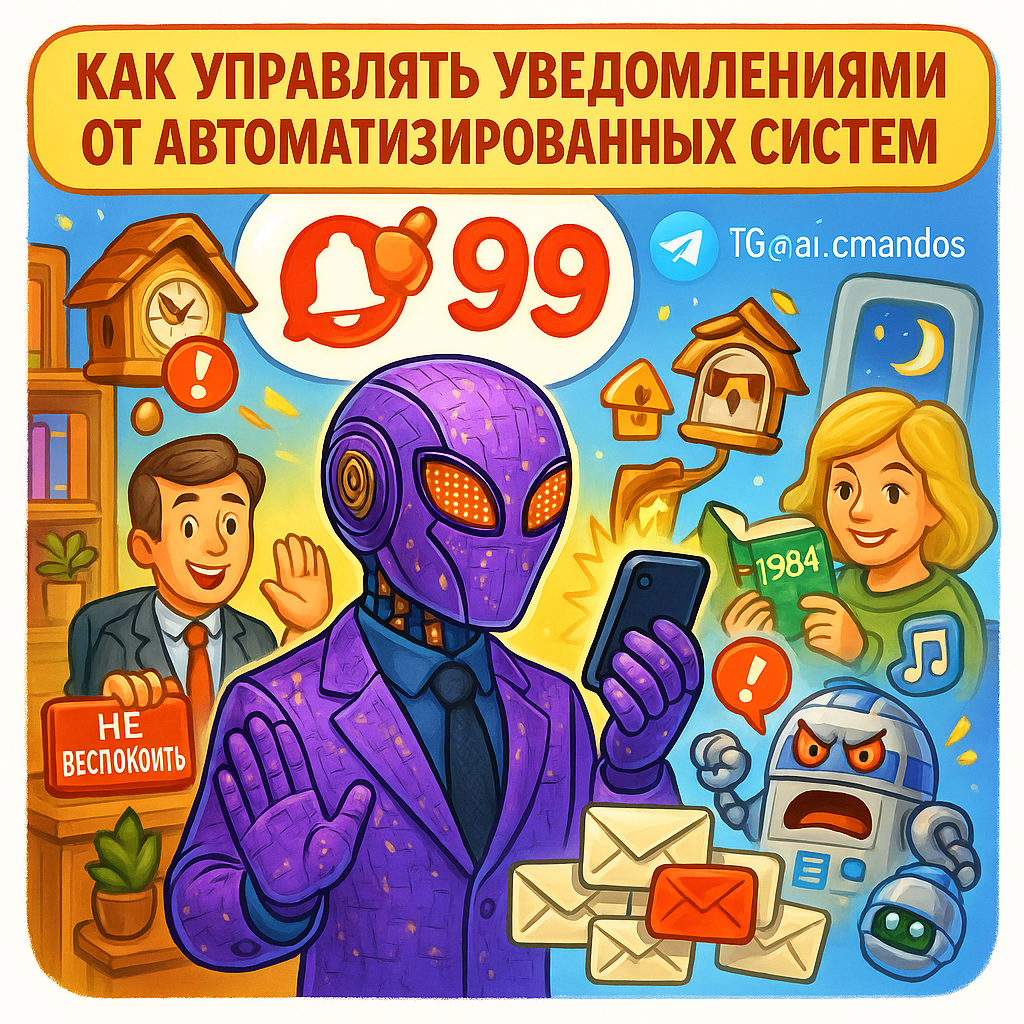    Автоматизированный хаос? Научись управлять уведомлениями: 5 шагов для 100% цифровой гигиены за 1 день. Дмитрий Попов | Comandos.ai