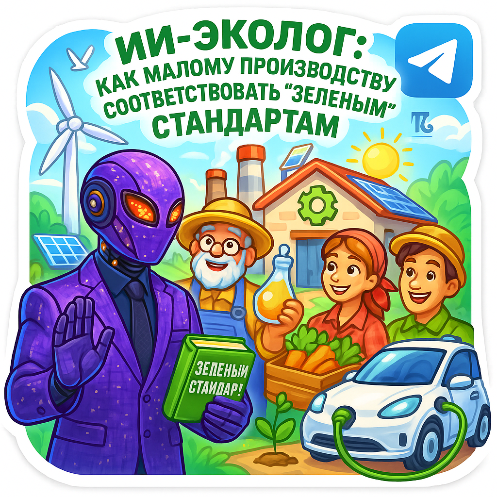    ИИ-эколог: 3 шага для "зеленых" стандартов малым производствам и экономии до 34% за первый месяц Дмитрий Попов | Comandos.ai