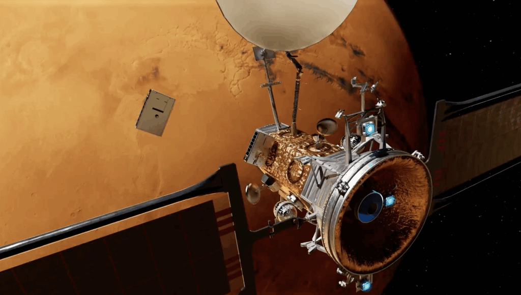 Спутник связи Mars Telecommunications Orbiter (MTO) выпускающий субспутники