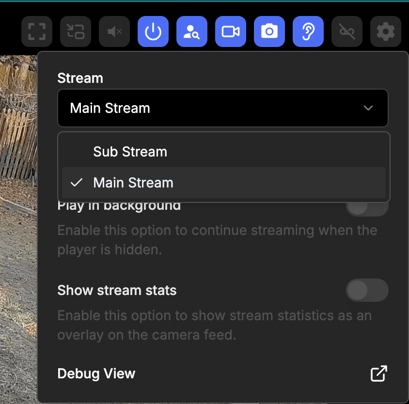    Frigate 0.16 — выбор потоков Администратор