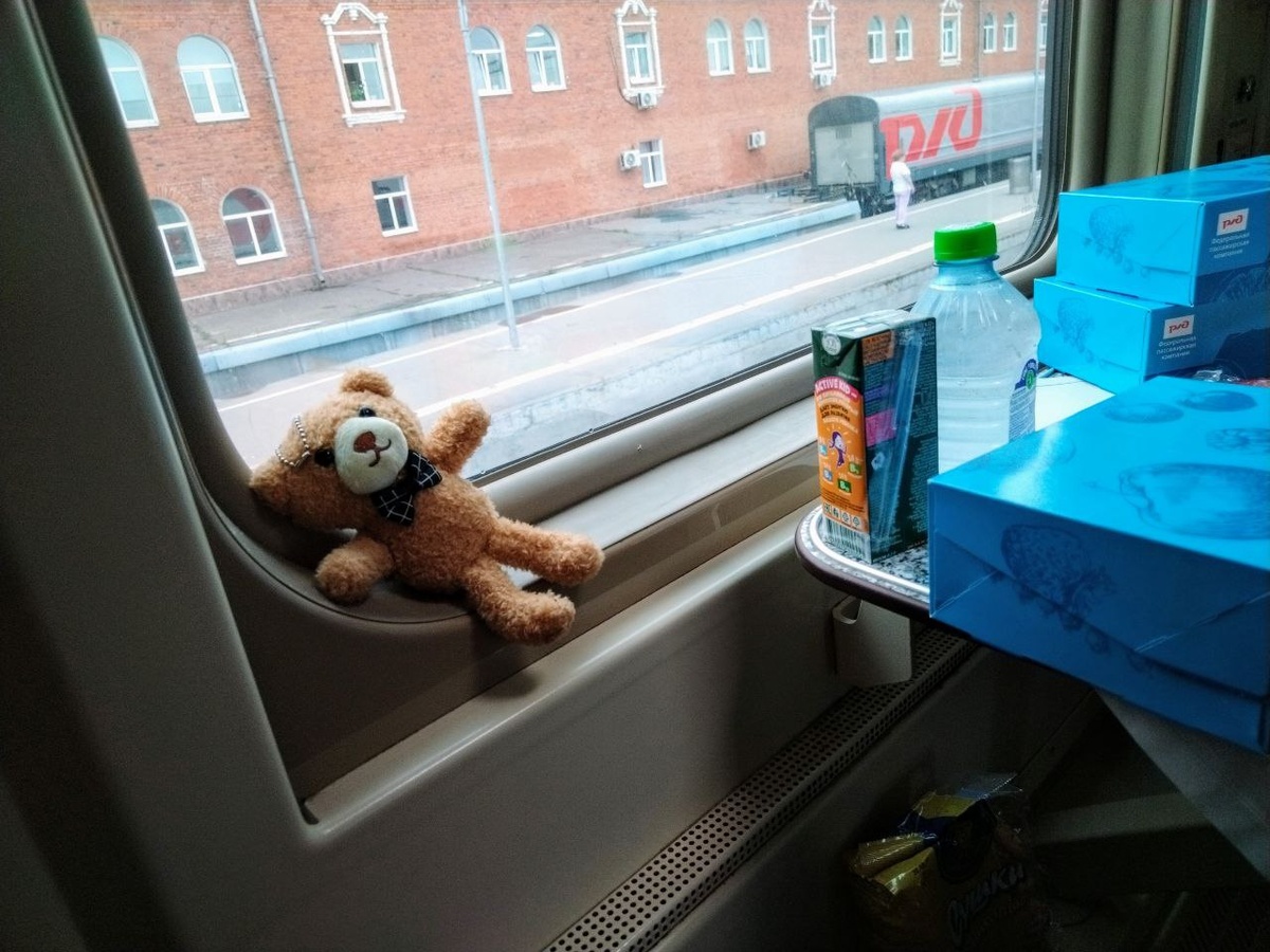 Винни чилит у окна