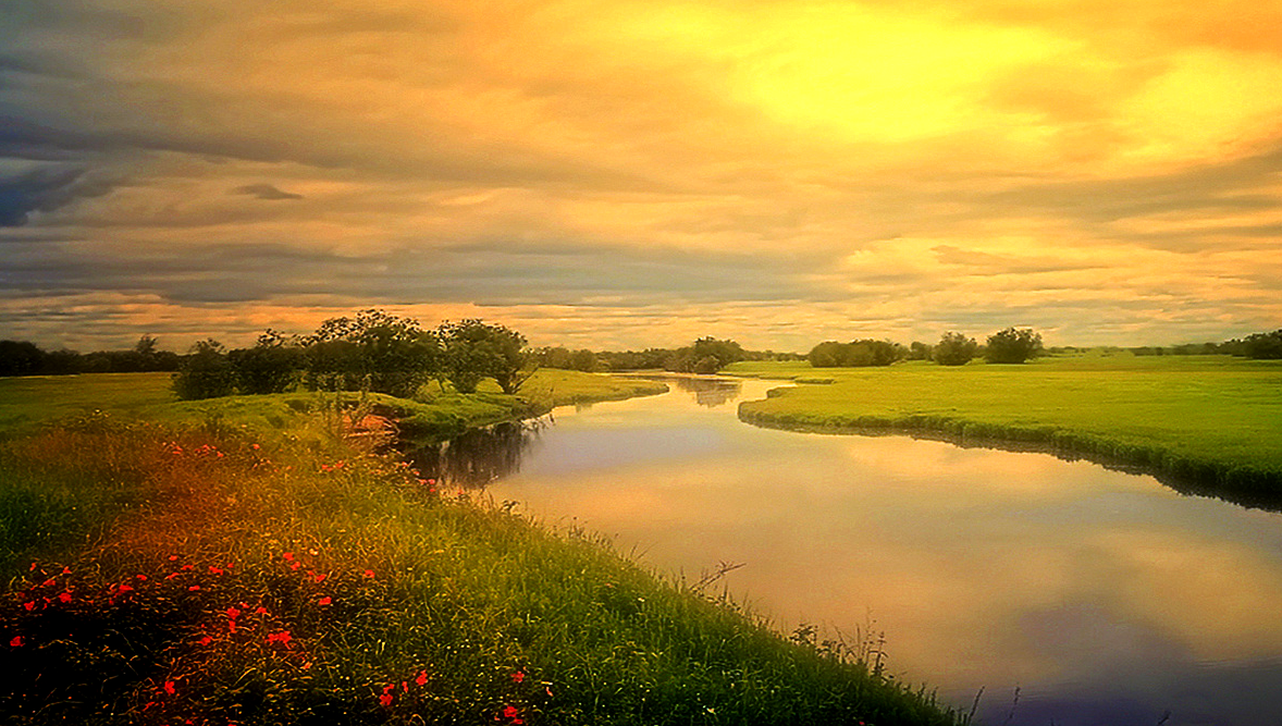 Луга, сады, леса, реки.   Изображение из открытытх источников.