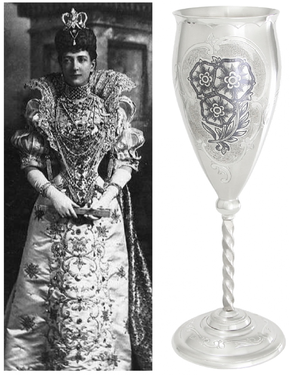 Королева Александра, супруга английского короля Эдуарда VII, блистает в платиновых украшениях