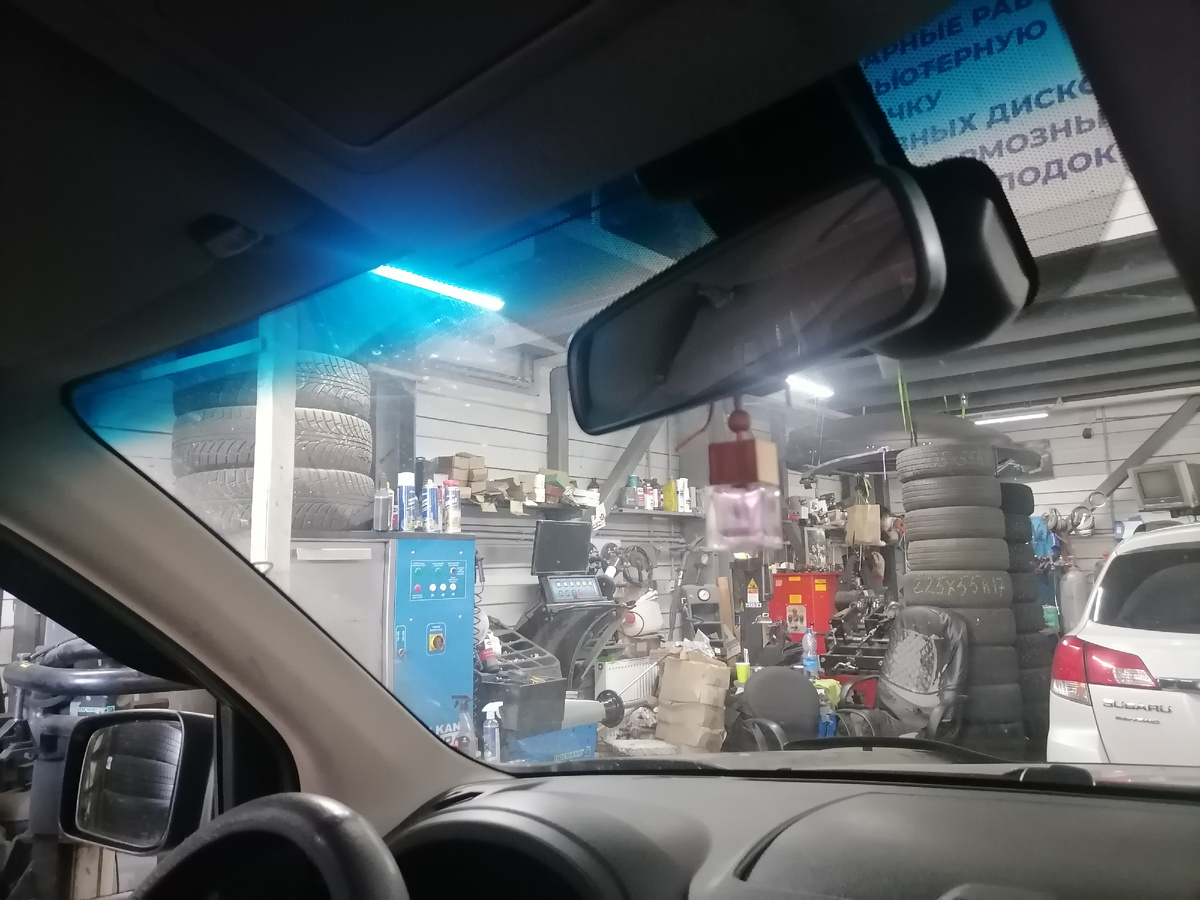 В шиномонтажке