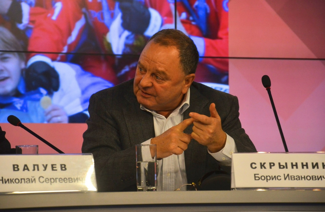 Пресс-конференция с участием Бориса Скрынника и Николая Валуева. Фото: ФХМР
