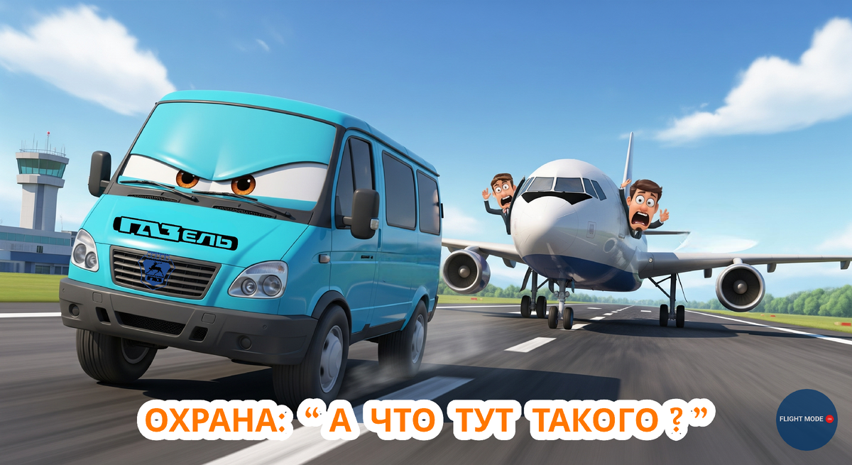 #безопасность #аэропорт #газель #охрана #беспредел #авиация #халатность