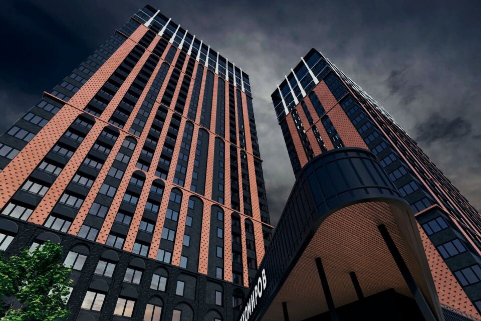    Визуализация ЖК "Тихомиров" в Новосибирске. Источник: Pergaev Bureau