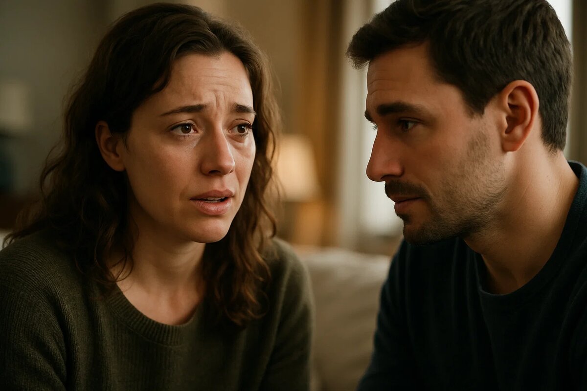 Мужчина и женщина сидят рядом