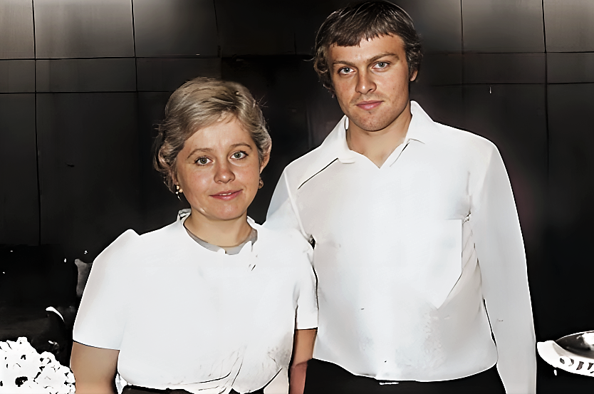 Людмила Гнилова и Александр Соловьёв в день бракосочетания