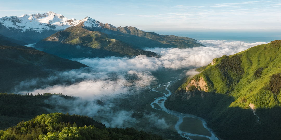 Абхазия, где горы обнимают море, а древние храмы хранят тишину веков.