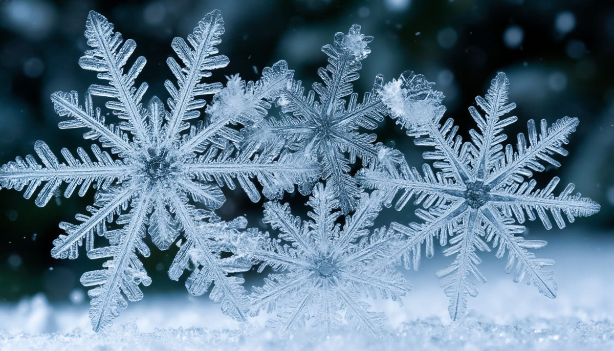 Почему снежинки шестиугольные?