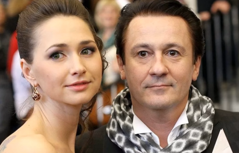 Олег Меньшиков с женой Анастсией