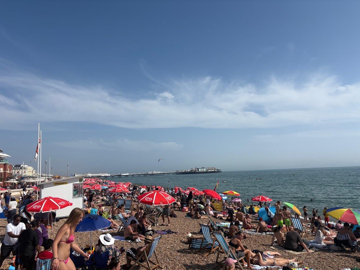 Пляж в Брайтоне. Англия. Фото из личного архива 