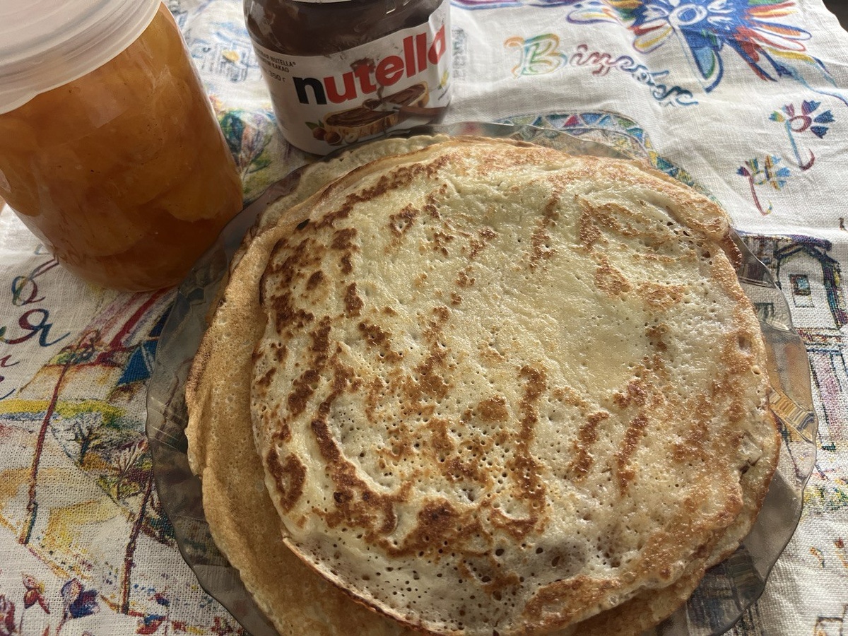 заварные блины на сливках