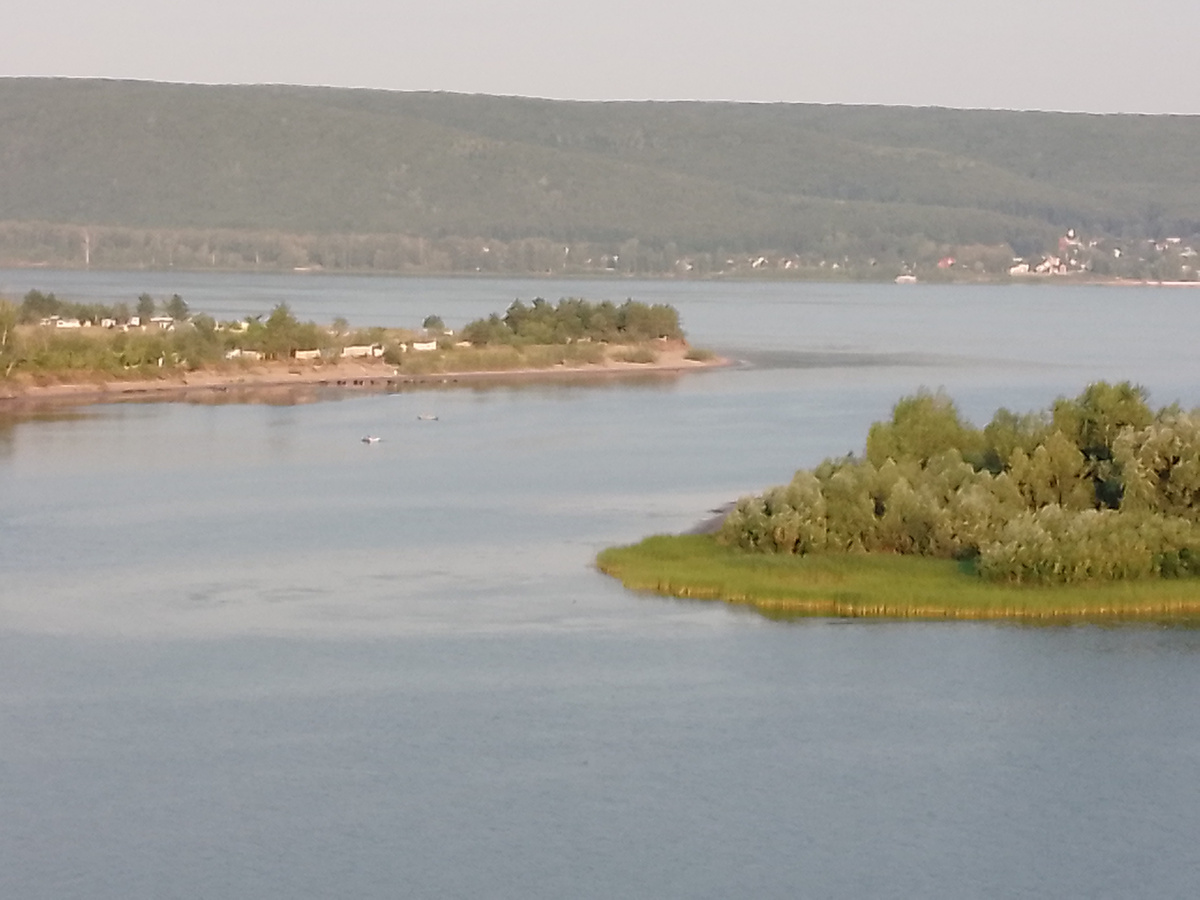 п. Южный. Вид на Волгу.