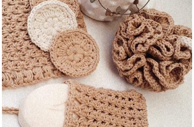 Красивые и практичные вязаные мешочки для мыла