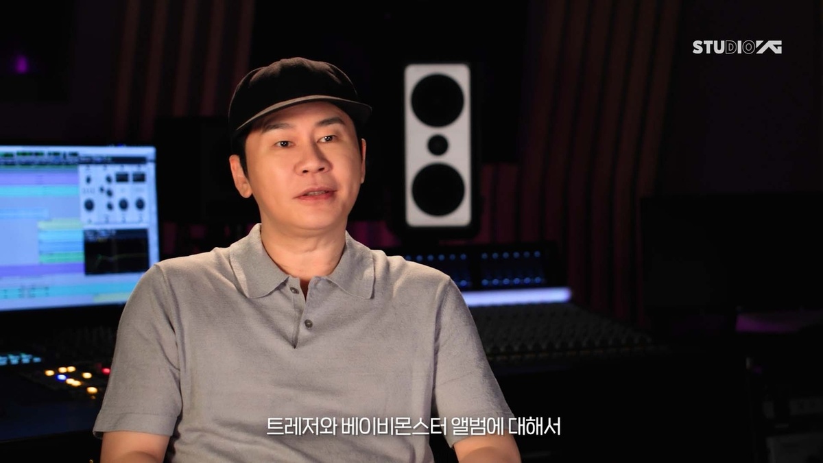    Главный продюсер YG Entertainment Ян Хён Сок рассказывает о предстоящих релизах альбомов Blackpink, Treasure и Baby Monster во второй половине этого года в видеоинтервью, опубликованном в понедельник в официальном блоге компании. (YG Entertainment)