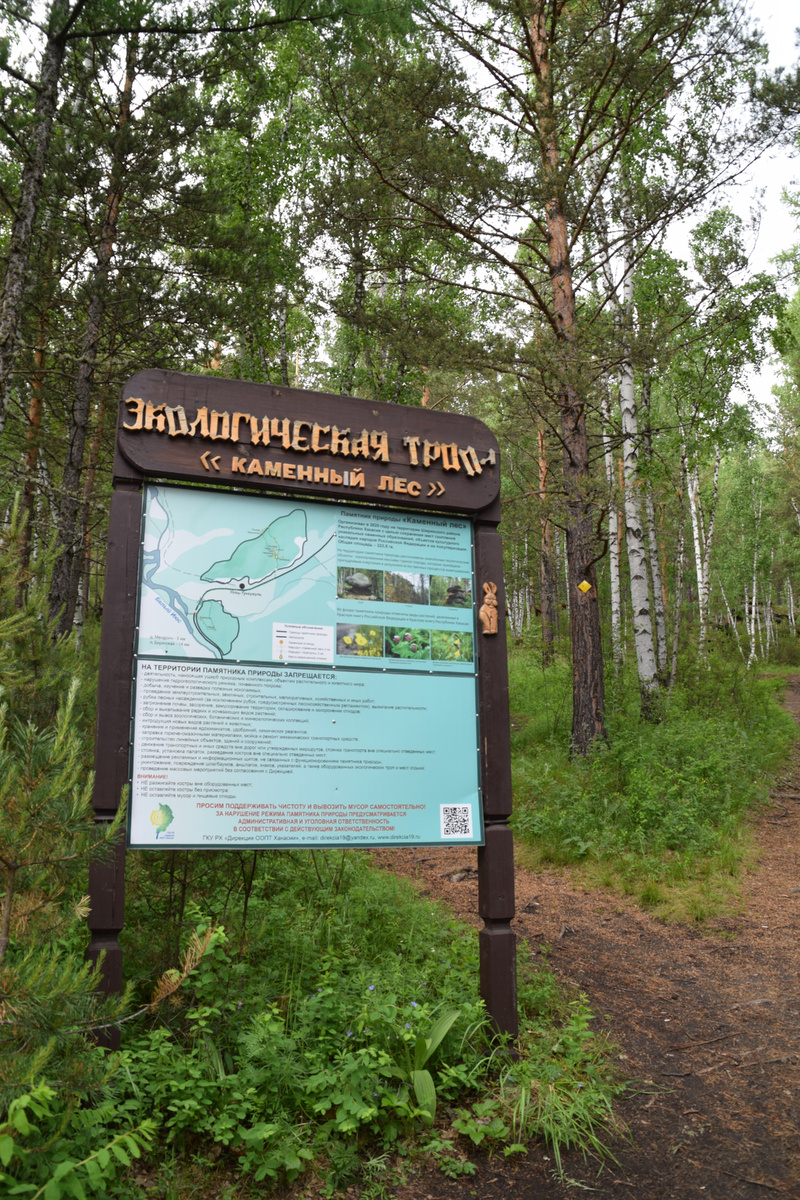 Карта маршрута "Каменный лес"