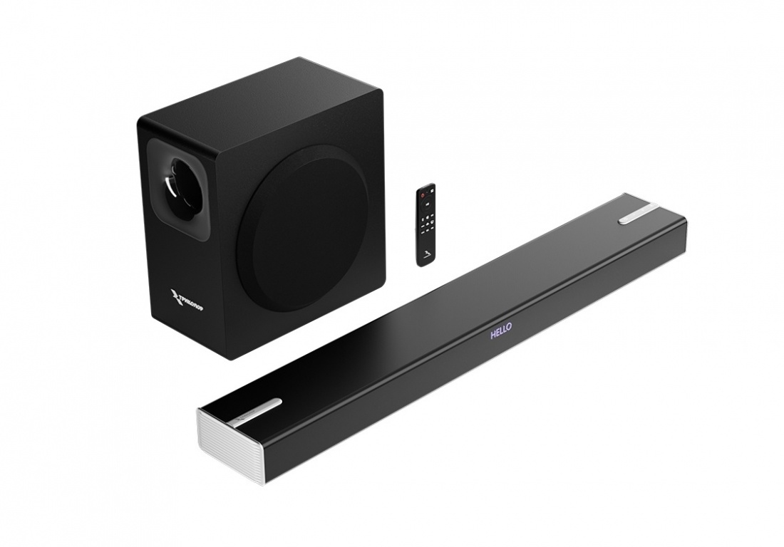 Саундбар отличает беспроводной сабвуфер с воспроизводимым диапазоном до 120 Гц