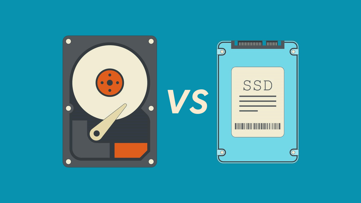 На фото HDD vs SSD