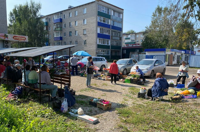 
Новый торговый пятачок для местных садоводов: хочешь торговать - плати 50 рублей