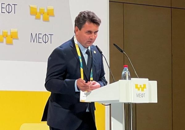 XIII Меж­ду­народ­ный ев­ра­зий­ский фо­рум так­си. Ге­нераль­ный ди­рек­тор сер­ви­са "Мак­сим" Мак­сим Шу­шарин (фо­то ComNews)