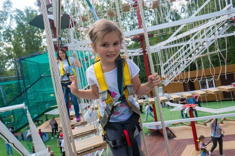 На открытии парка активного отдыха, г. Новосибирск