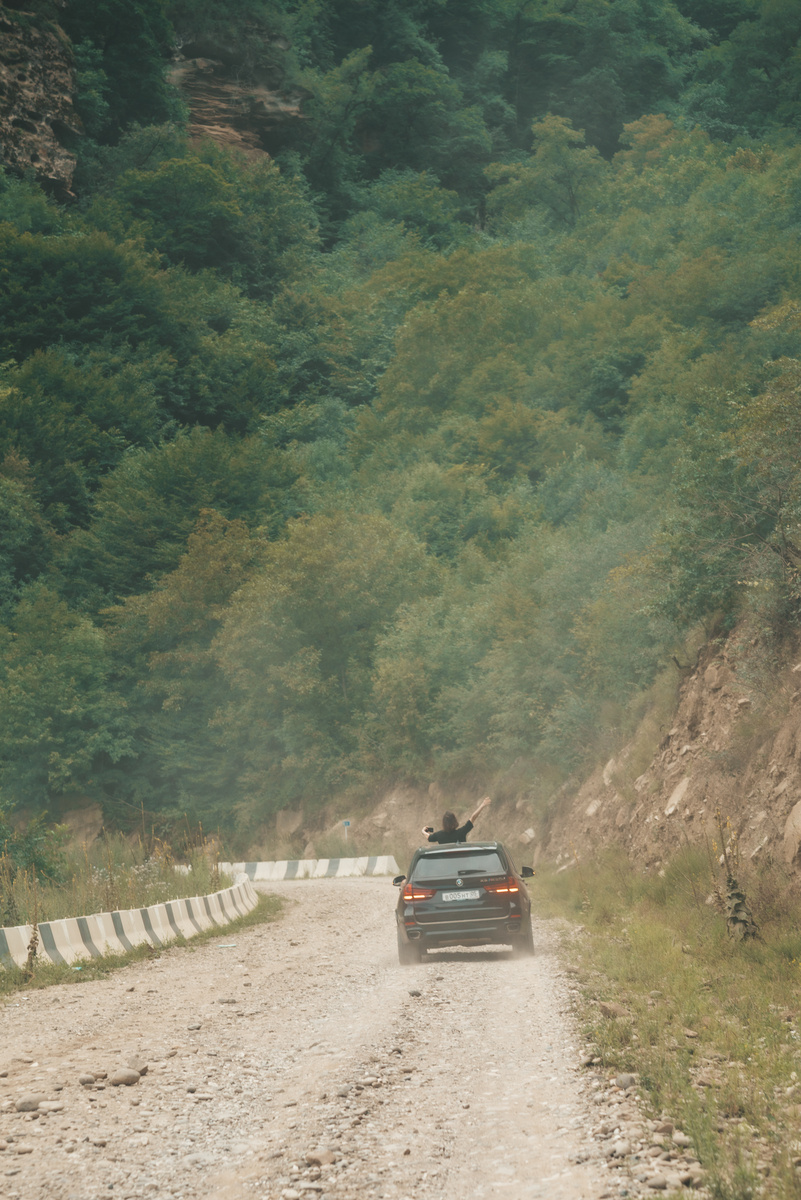 Дорога ведущая в аул Кубачи