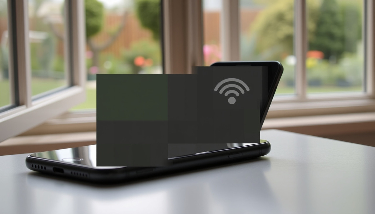    Сцена с отключенными сетевыми подключениями на смартфоне.