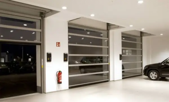 Секционные ворота с электроприводом