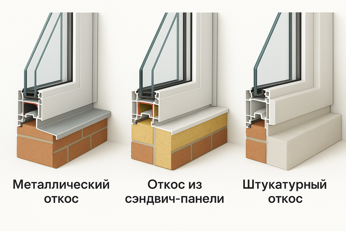 Типы откосов