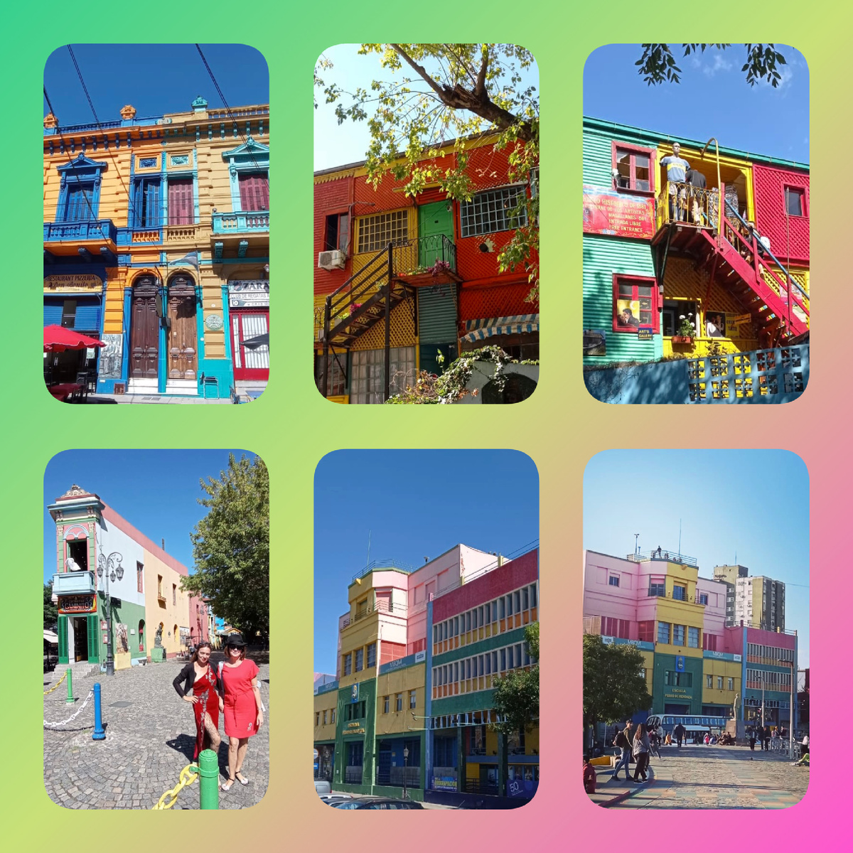 Создала коллаж из моих сохранившихся фотографий из Буэноса-Айреса