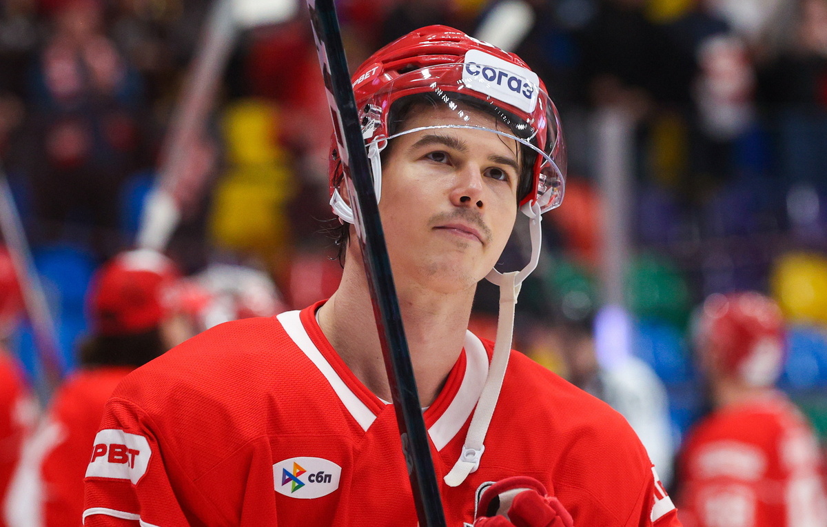    Нападающий СКА Николай Голдобин  Валерия Калугина/ТАСС