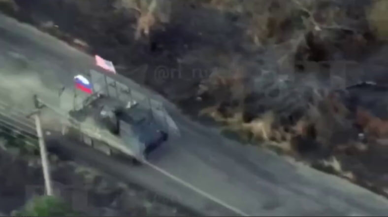    скриншот видео с телеграм-канала RT на русском