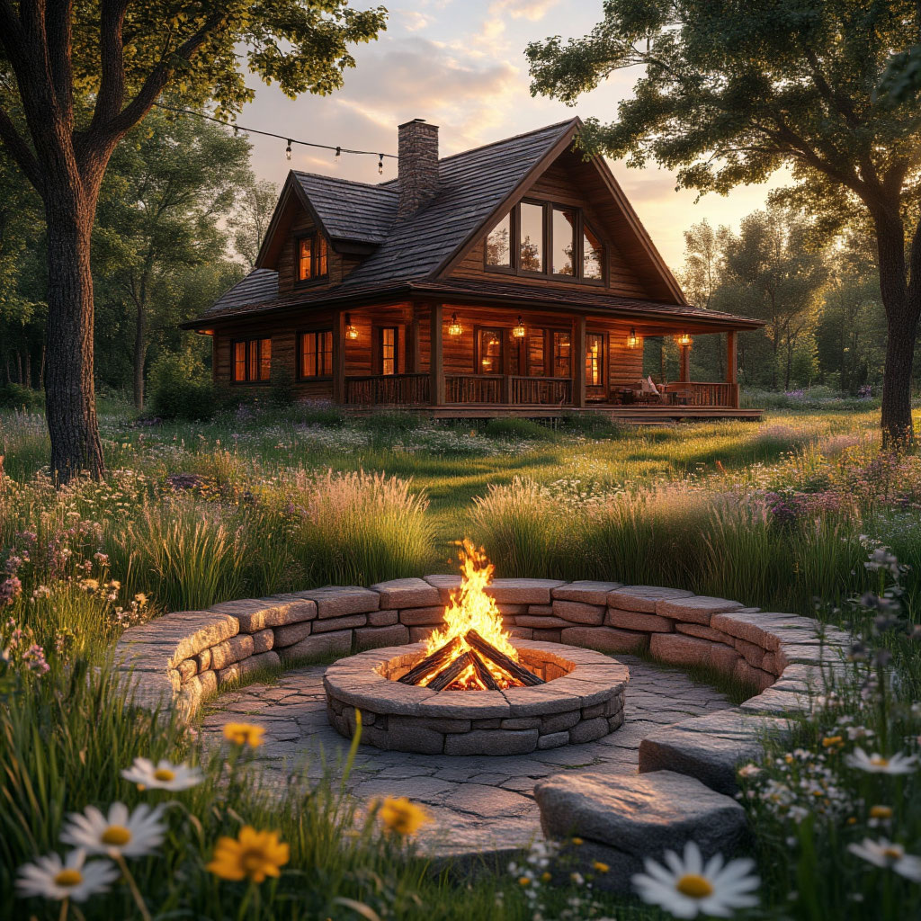 Загородный дом - это  место, где можно спрятаться от шума и суеты